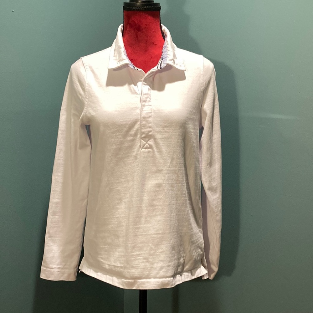 Crown and Ivy White cotton Top Size Medium